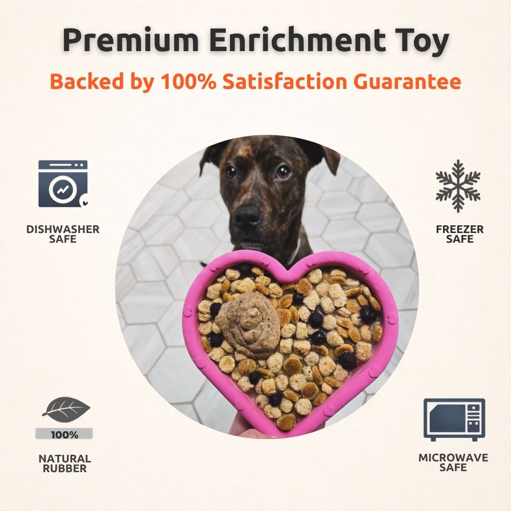FreezHeart - Durable Heart Enrichment Chew Freezbone