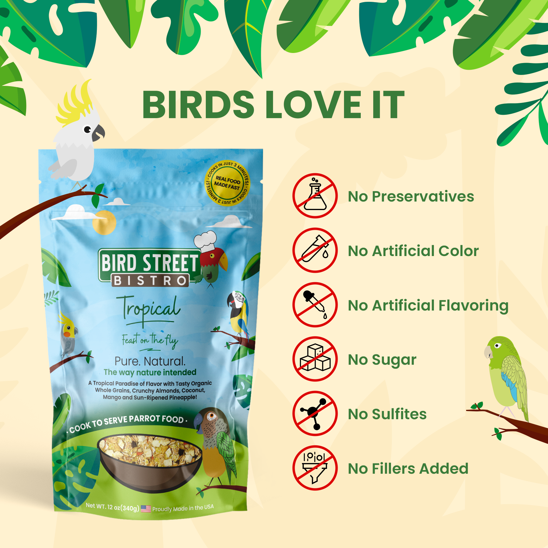 Parrot Food Variety Pack Parrot Food Bird Street Bistro