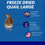 Bird Dog Training Quail - Premium Freeze-Dried Whole Quail for Dogs 5ct, Large (Chick) - Natural Prey Feeding Quality Protein Pet Treats Dog Treats Quailz.com by Undique LLC