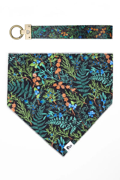 Magical Fern Forest Dog Bandana & Matching Keychain XL bandana Aria the Fox