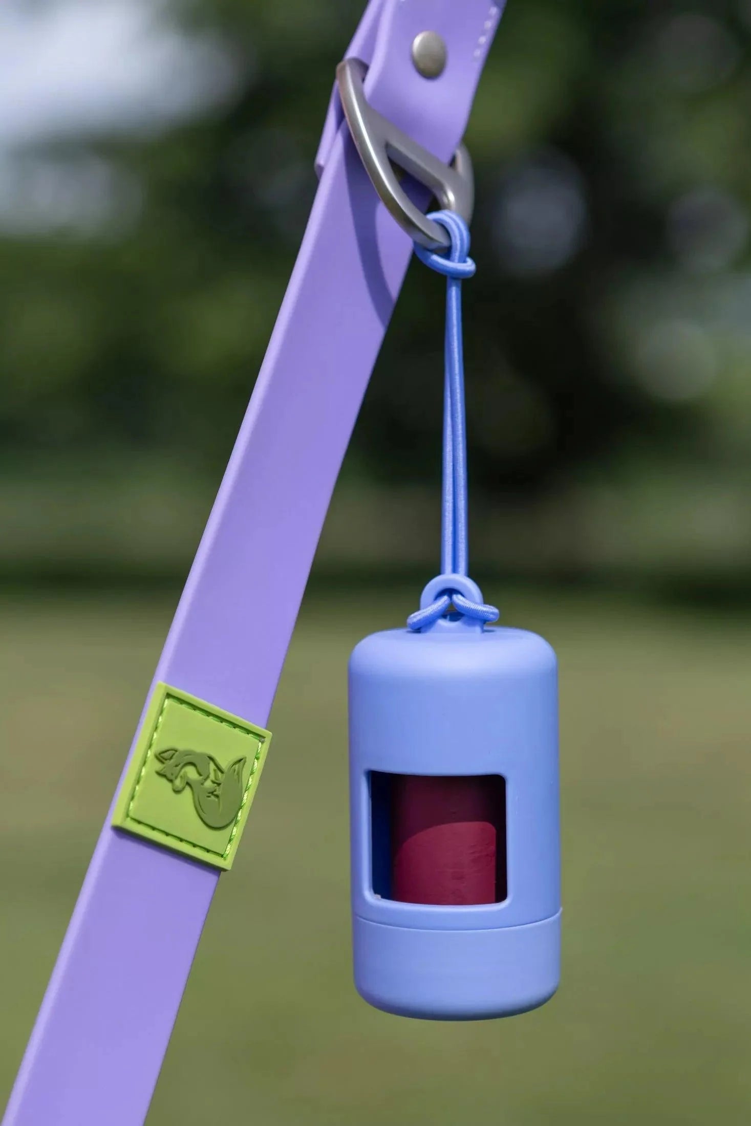 Cornflower Blue Waste Bag Dispenser Pet Waste Bag Dispenser Aria the Fox