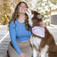 Pink and Blue Tribal Dog Bandana & Matching Keychain bandana Aria the Fox