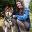 Evergreen Explorer Dog Bandana & Matching Keychain bandana Aria the Fox