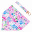 Hydrangea Haven Dog Bandana & Matching Keychain bandana Aria the Fox