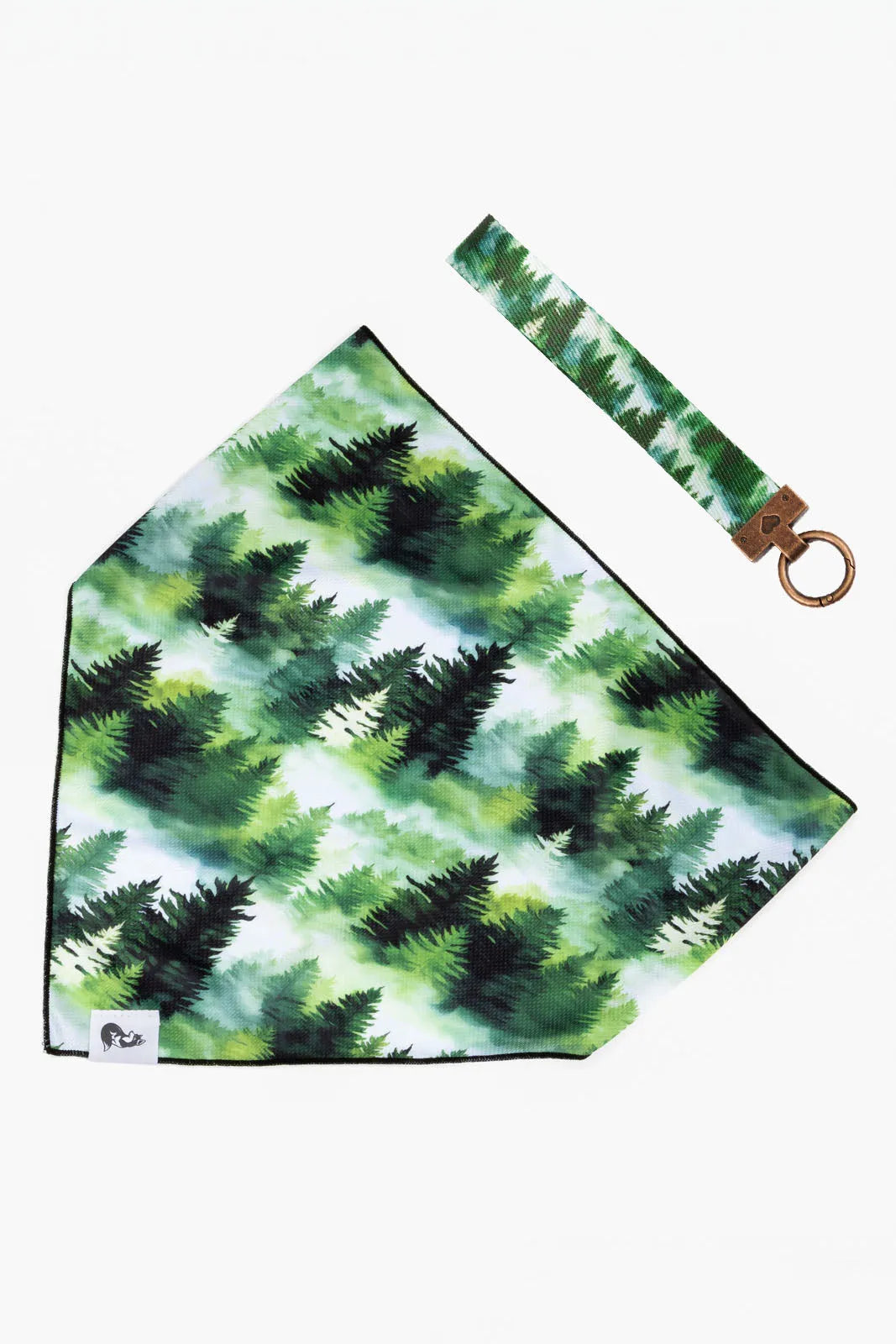 Evergreen Explorer Dog Bandana & Matching Keychain XL bandana Aria the Fox