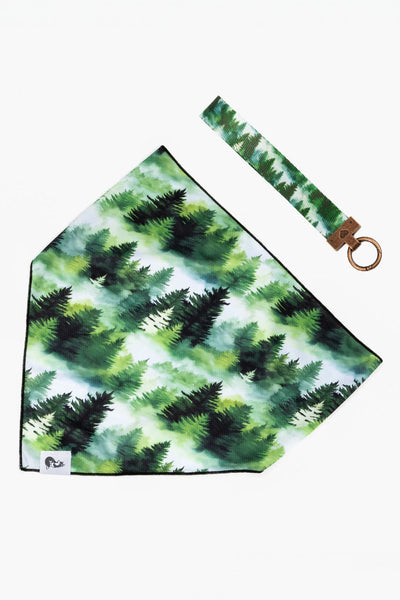 Evergreen Explorer Dog Bandana & Matching Keychain XL bandana Aria the Fox