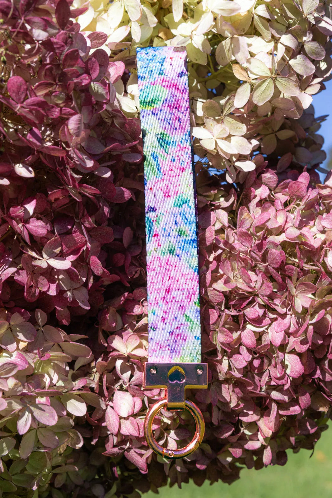 Hydrangea Haven Dog Bandana & Matching Keychain bandana Aria the Fox