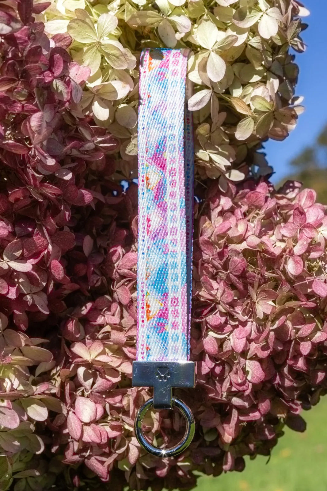 Pink and Blue Tribal Dog Bandana & Matching Keychain bandana Aria the Fox