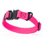 Waterproof Dog Collar with Metal Stab-Lock Buckle Passionfruit Pink Dog Collars Dogline