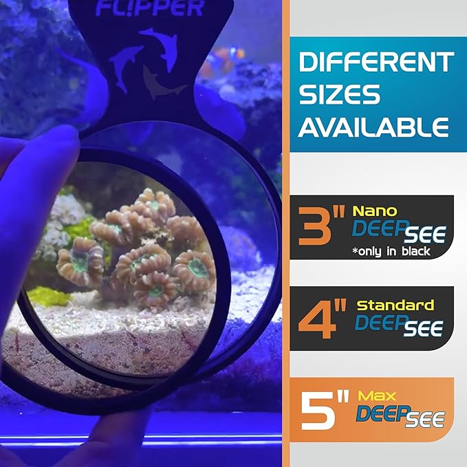 DeepSee Viewer Clear Max 5" - Orange Filter Flipper Aquarium Products