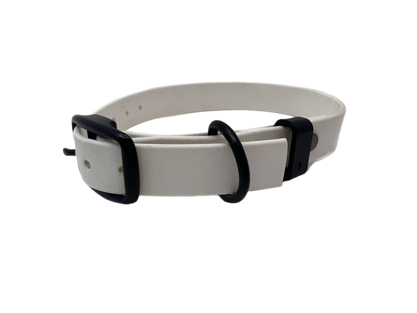Biothane Collar by Chief Treats White Dog Collar Chief’s Treats and Pet Supplies