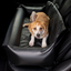 PupProtector™ Faux Cool-to-Touch Vegan Leather Memory Foam Dog Car Bed - Black Full Back Seat (48" x 18" x 13") Travel Paw.com