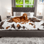 PupProtector™ Waterproof Throw Blanket - Brown Faux Cowhide Large (80"L x 62"W) Dog Blanket Paw.com