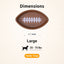 FreezFootball - Tough Enrichment Football Toy Freezbone