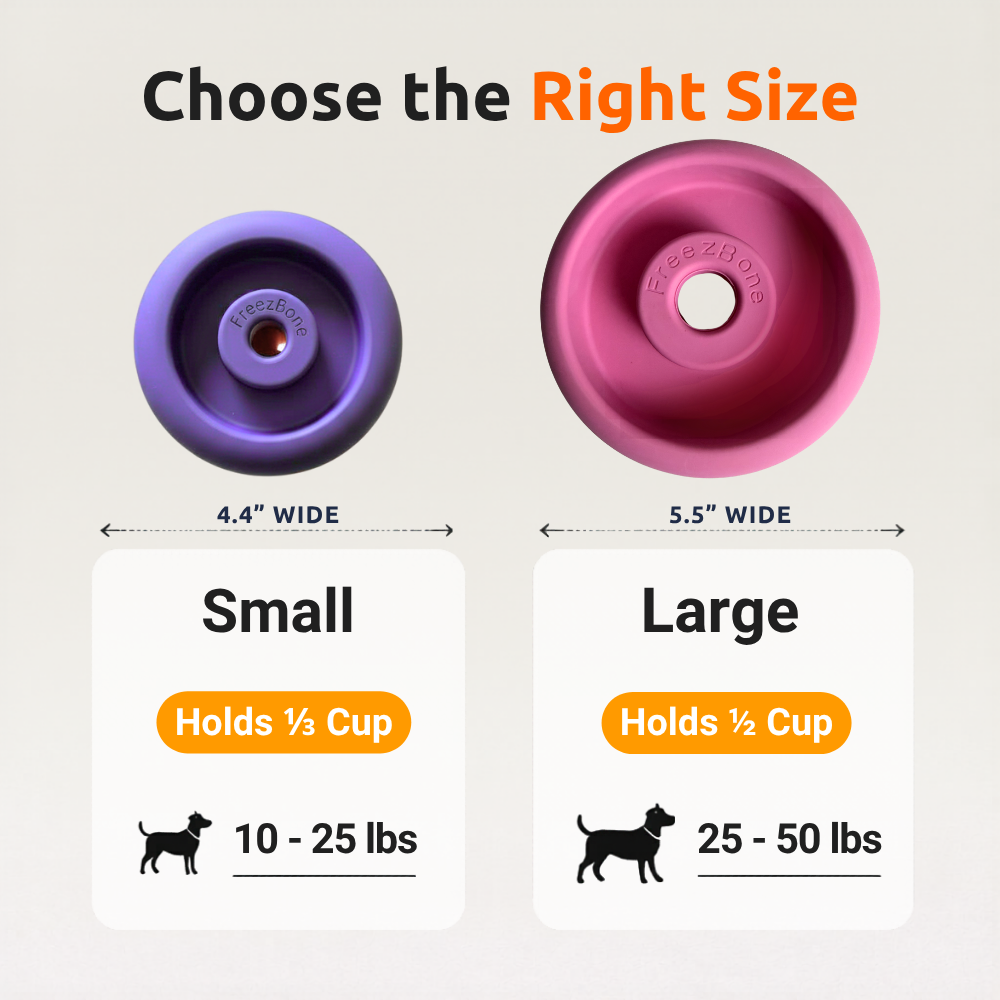 Freez Doughnut - Super Durable Treat Toy Freezbone