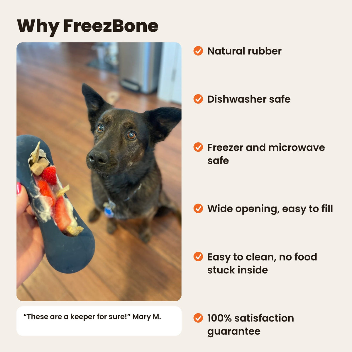 Freezstick - Indestructible Enrichment Chew Freezbone
