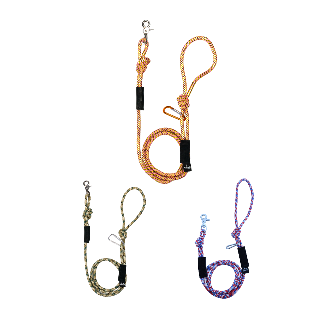 7MM Adventure Kernmantle Rope Dog Leash CLIMBING ROPE LEASH Alpha Pak