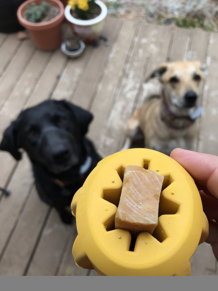Gear eDispenser - Durable Rubber Yak Chew Holder & Treat Pocket | USA Made Rubber Dog Toys SodaPup/True Dogs, LLC