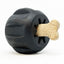 Gear eDispenser - Durable Rubber Yak Chew Holder & Treat Pocket | USA Made LARGE GEAR TOY - BLACK Rubber Dog Toys SodaPup/True Dogs, LLC