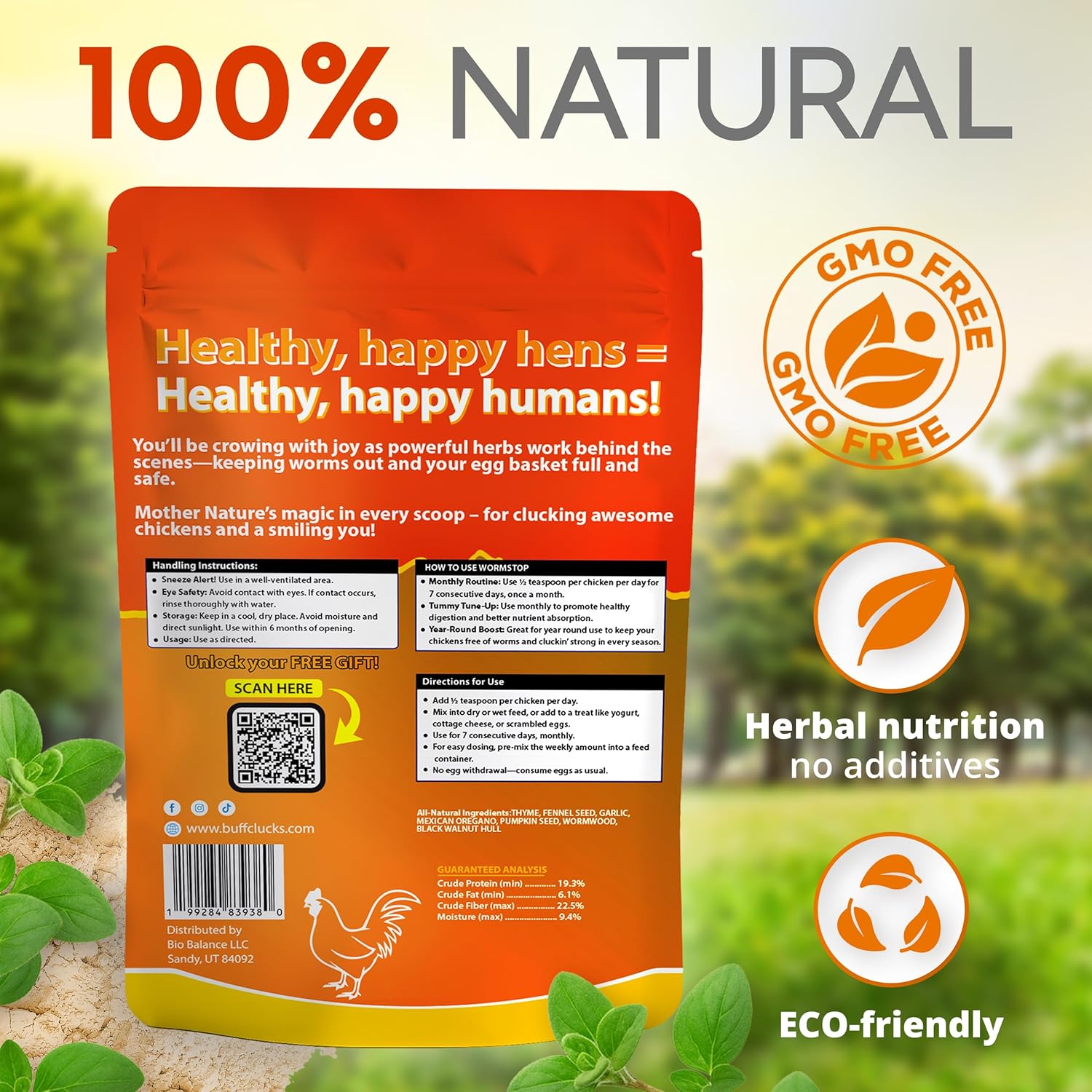 WormStop – Natural Dewormer for Chickens Buff Clucks
