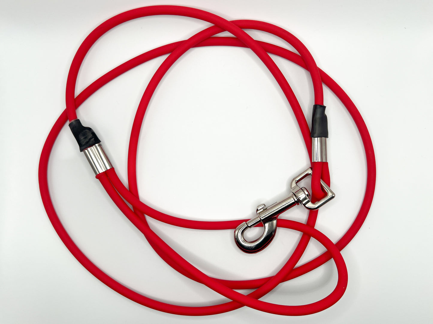 Biothane Rope Leash Red 6ft Dog Leash Chief’s Treats and Pet Supplies
