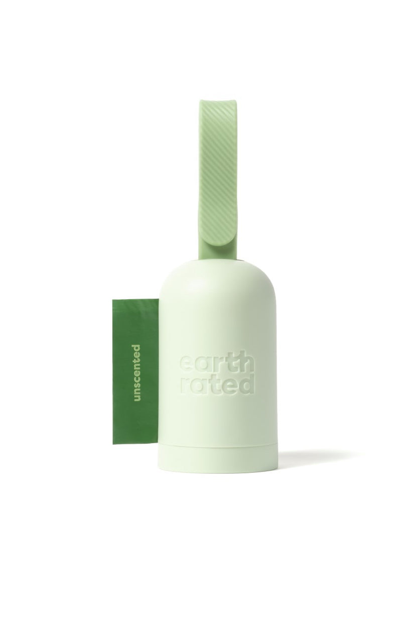 Earth Rated Poop Bag Dispenser with 15 bags Pet Waste Bag Dispenser Earth Rated