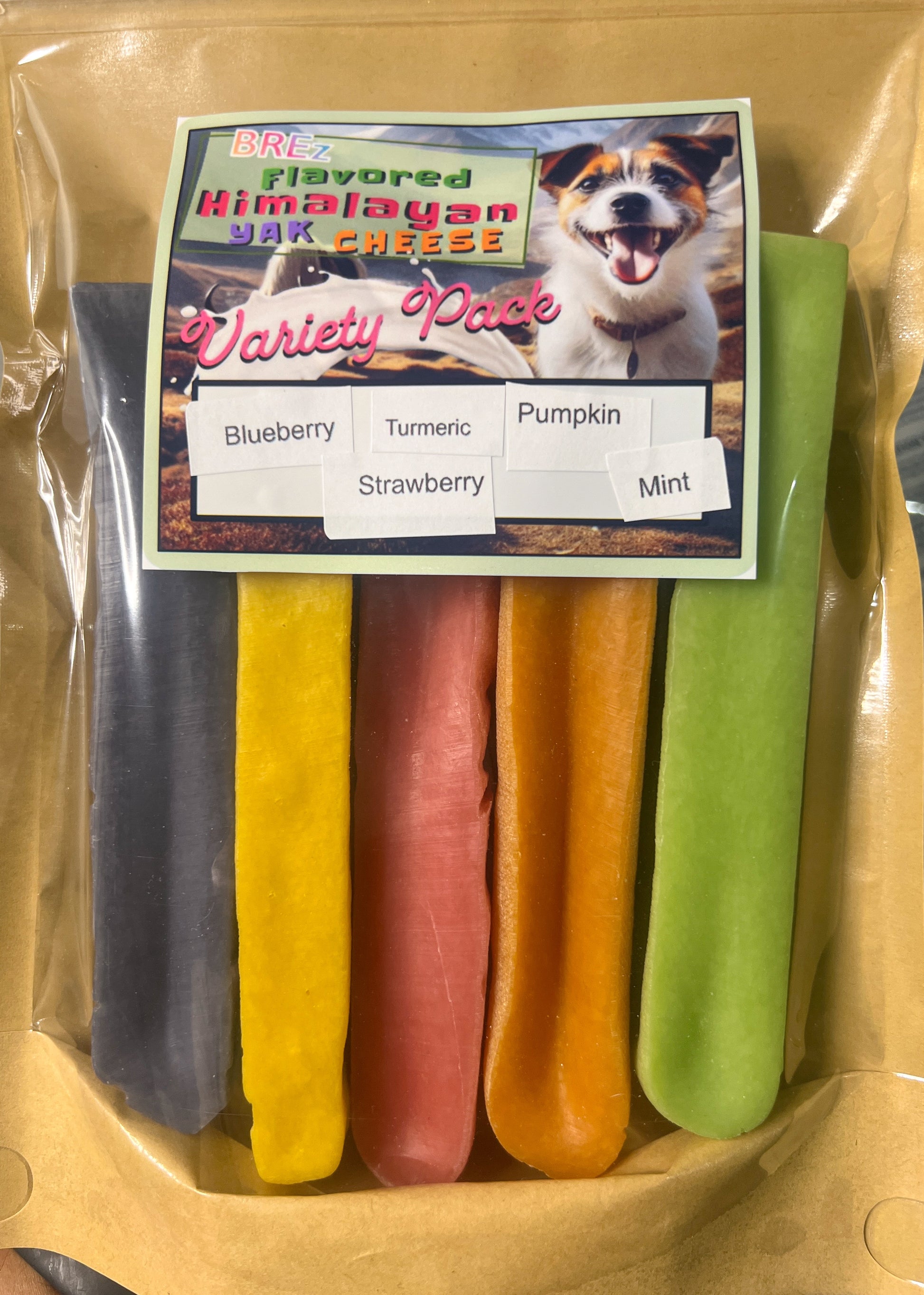 BREz Turmeric Flavored Yak Cheese Chew - Sold Individually Yak Chew Kathmandus