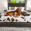 PupProtector™ Waterproof Throw Blanket - Brown Faux Cowhide Dog Blanket Paw.com