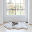 PupRug by Paw.com® Faux Fur Orthopedic Dog Bed - Curve White with Brown Accents Giant (60" L x 35" W) Dog Beds Paw.com