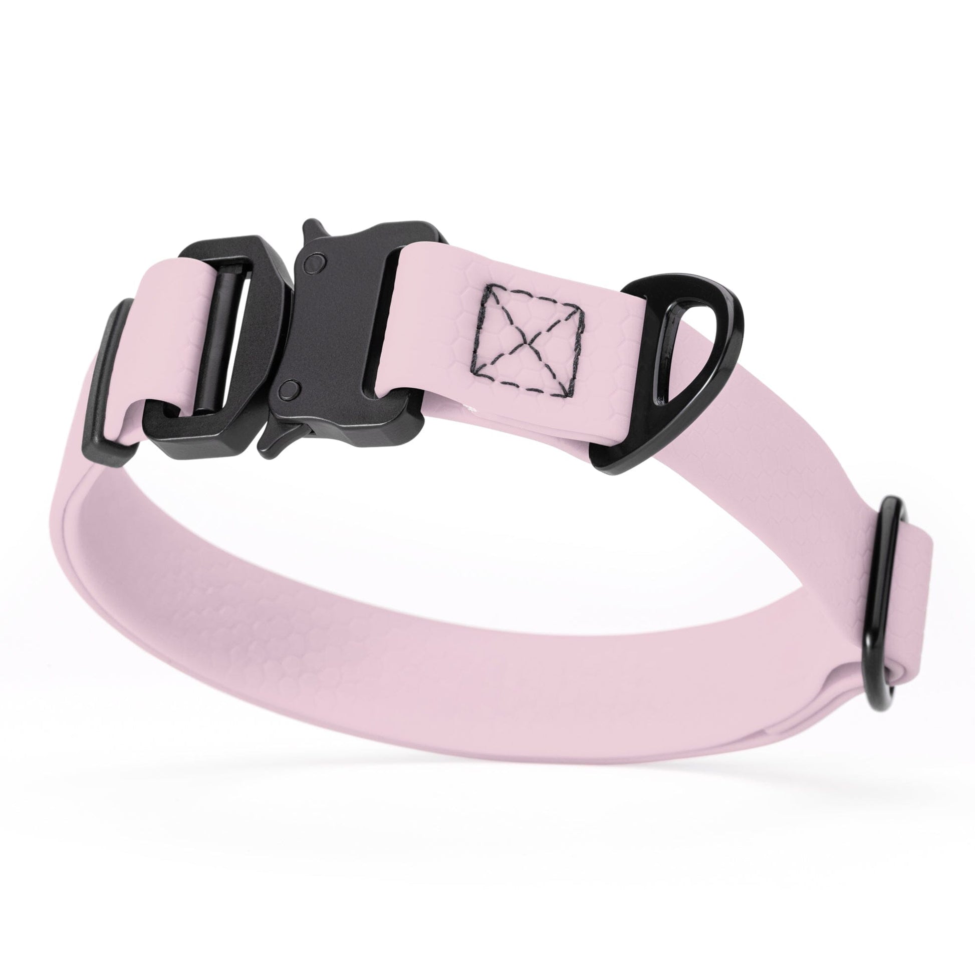 Waterproof Dog Collar with Metal Stab-Lock Buckle Pastel Purple Dog Collars Dogline