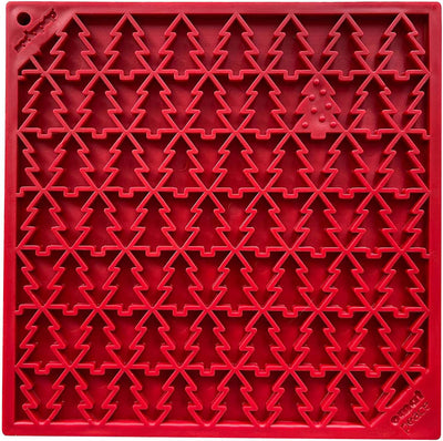 "Peace" Christmas Tree emat - Enrichment Lick Mat for Dogs and Cats | Christmas Tree design | SodaPup Tree Design "Peace" emat Lick Mat - Large EMAT SodaPup/True Dogs, LLC