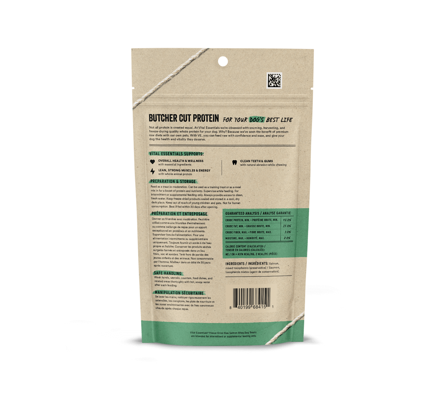 Vital Essentials Raw Salmon Bites FD Dog Treats 2.5 oz Vital Essentials