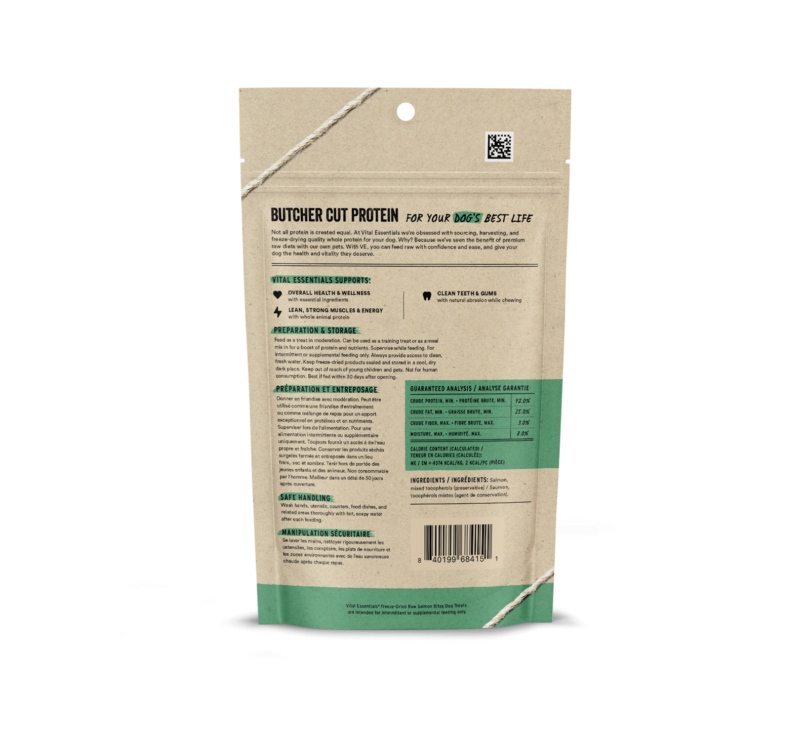 Vital Essentials Raw Salmon Bites FD Dog Treats 2.5 oz Vital Essentials