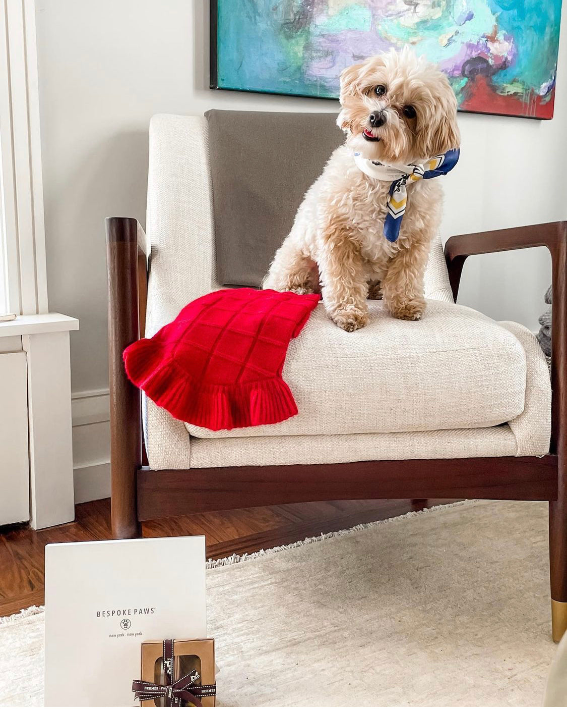 Erin 100% Silk Twill Dog Scarf, or Bandana BANDANA BESPOKE PAWS