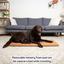 PupProtector™ Faux Cool-to-Touch Vegan Leather Memory Foam Dog Car Bed - Camel Travel Paw.com