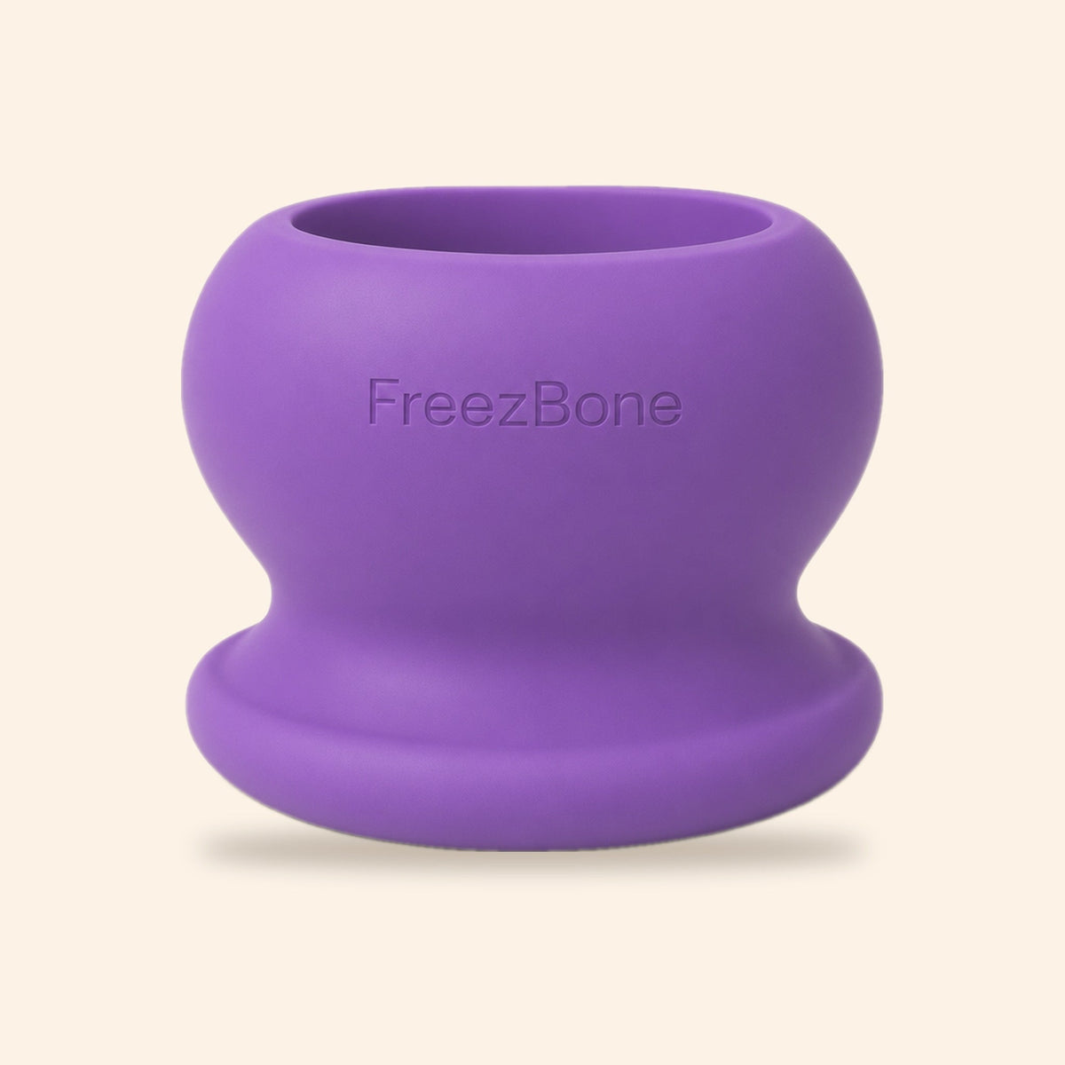 Freezball Dog Chew Toy- Durable Fillable Dog Chew Bone Purple Freezbone