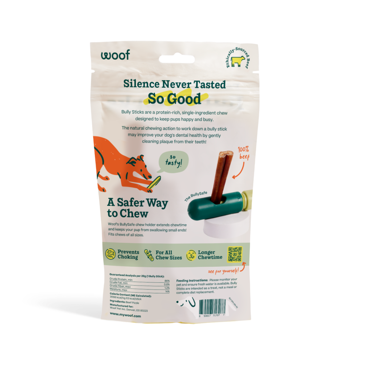 BullySafe Chews - BullySticks Woof