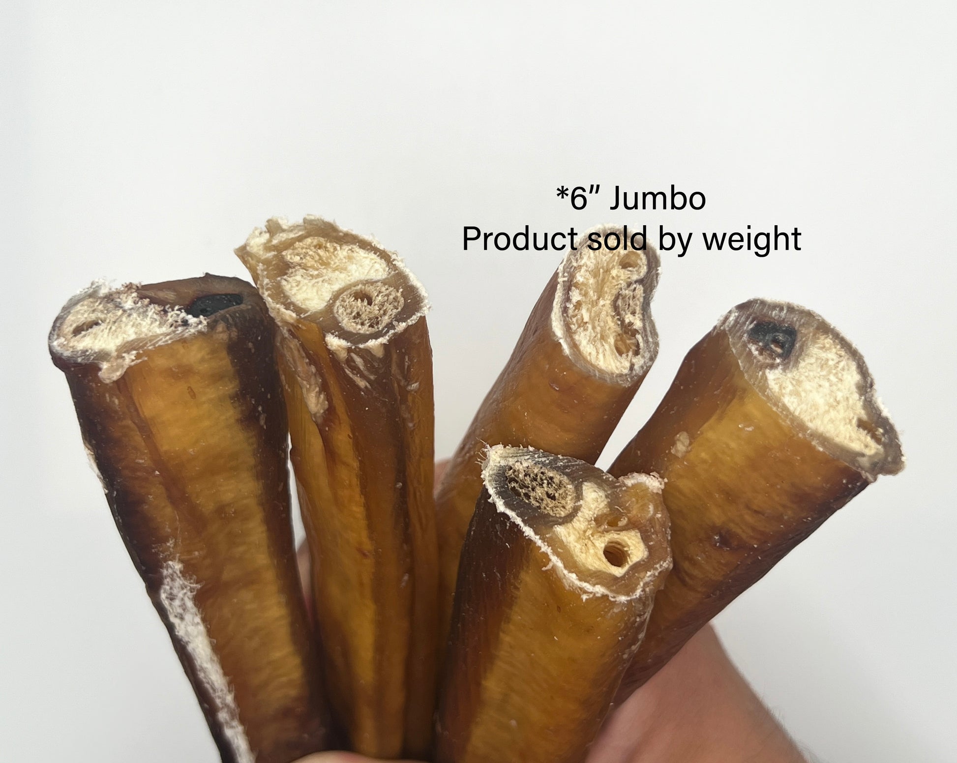 Bully Sticks 6" JUMBO | Very Low Odor | Pack of 5 | Grass-fed/Free-range Dog Treats Bones Bully Sticks and Natural Chews Chief’s Treats and Pet Supplies