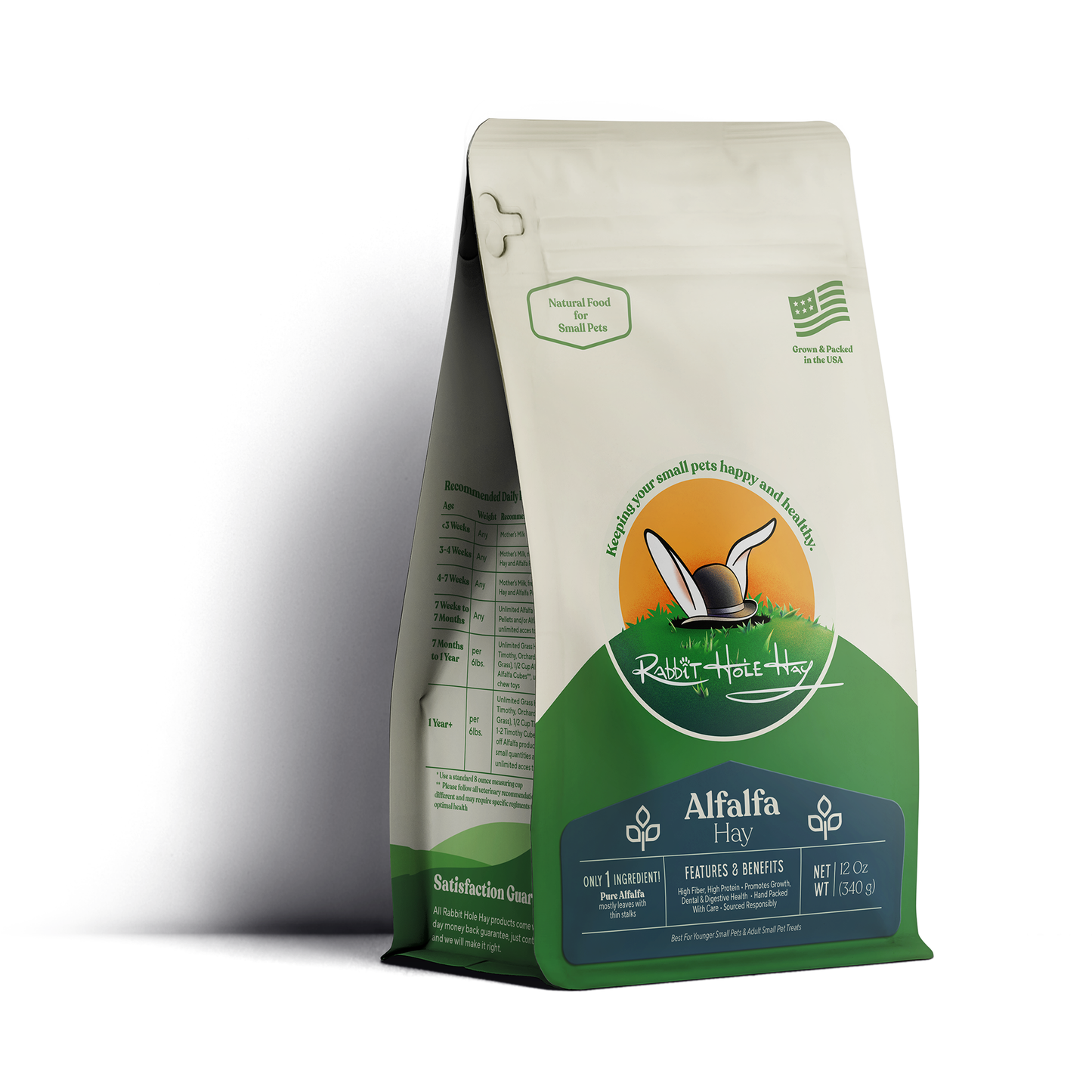 Rabbit Hole Hay Ultra Premium Alfalfa Hay 12 oz Hay Rabbit Hole Hay
