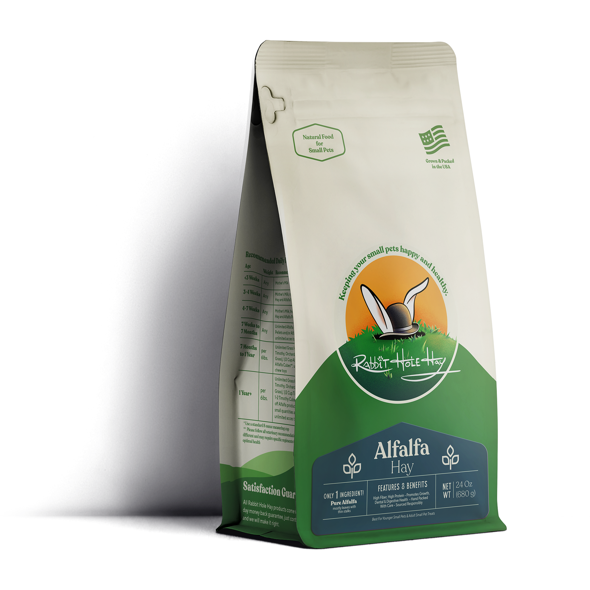 Rabbit Hole Hay Ultra Premium Alfalfa Hay 24 oz Hay Rabbit Hole Hay