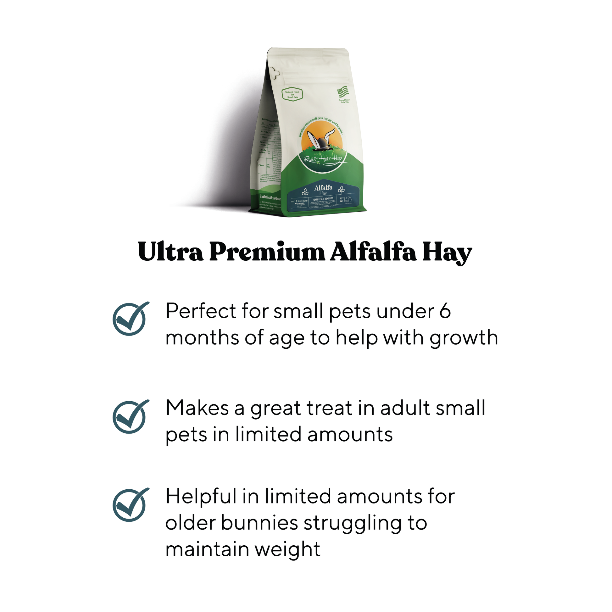 Rabbit Hole Hay Ultra Premium Alfalfa Hay Hay Rabbit Hole Hay