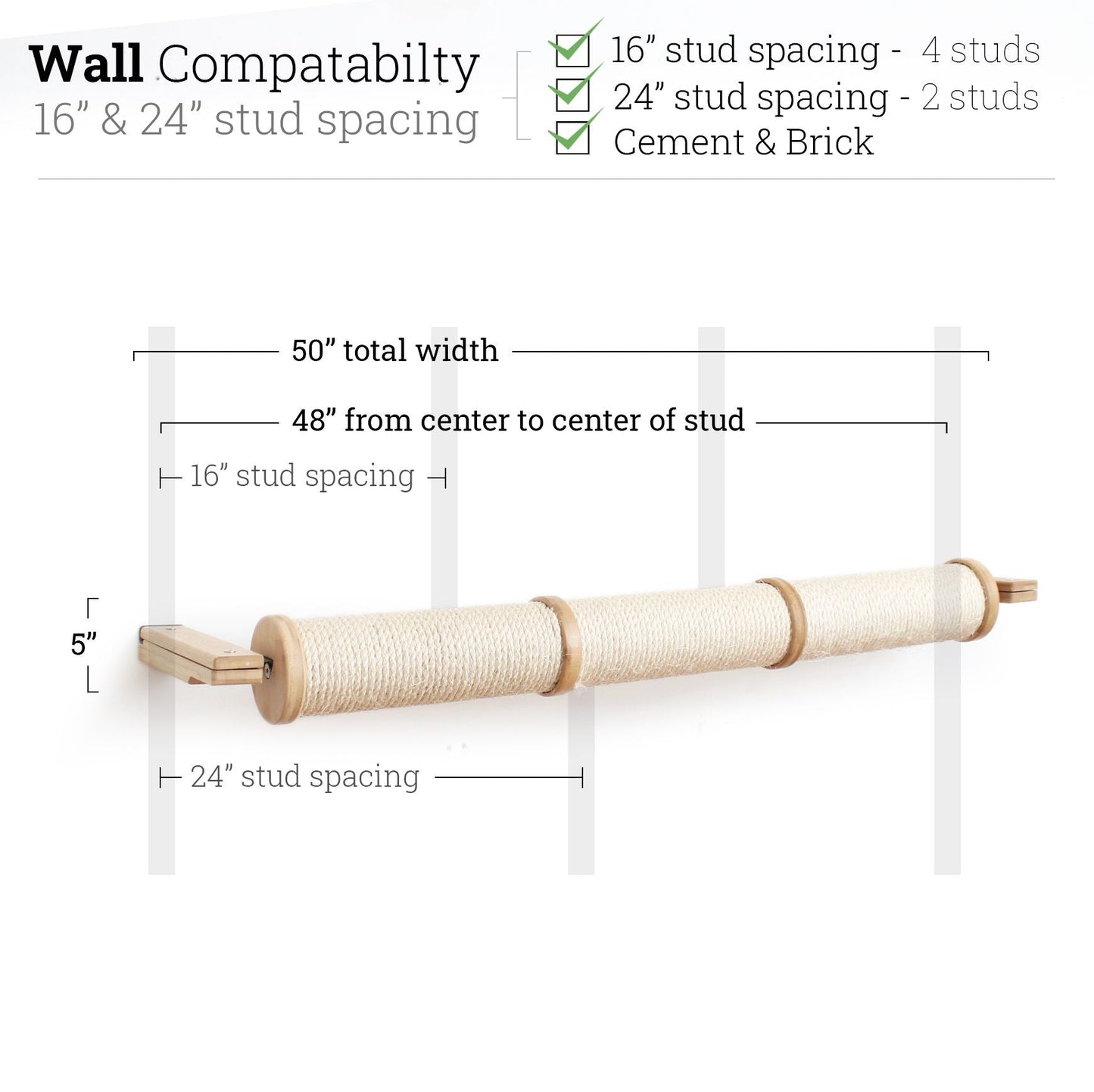 Horizontal Scratching Post for Cats Cat Scratcher Catastrophic Creations