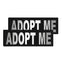 Removable Reflective Patches (Set of 2) "ADOPT ME" Dog Harnesses Dogline