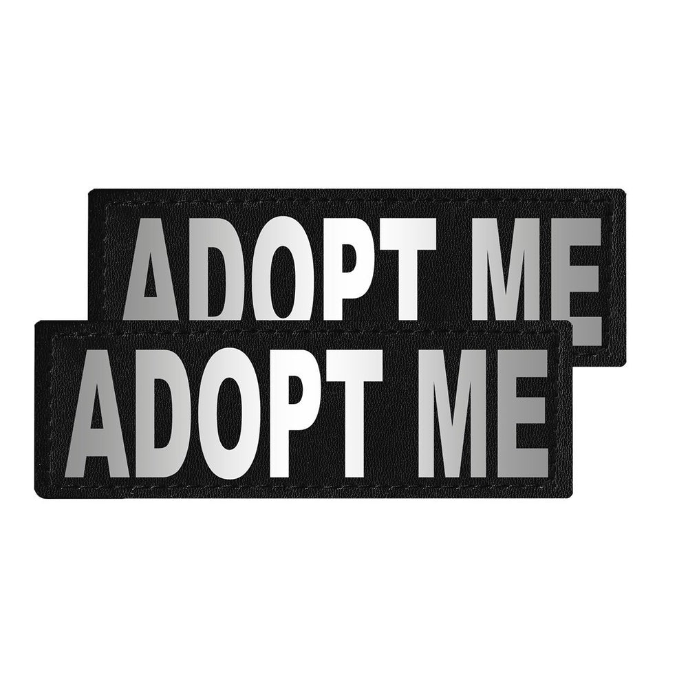 Removable Reflective Patches (Set of 2) "ADOPT ME" Dog Harnesses Dogline