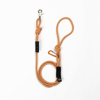 7MM Adventure Kernmantle Rope Dog Leash 65in Pink Yellow Brown CLIMBING ROPE LEASH Alpha Pak