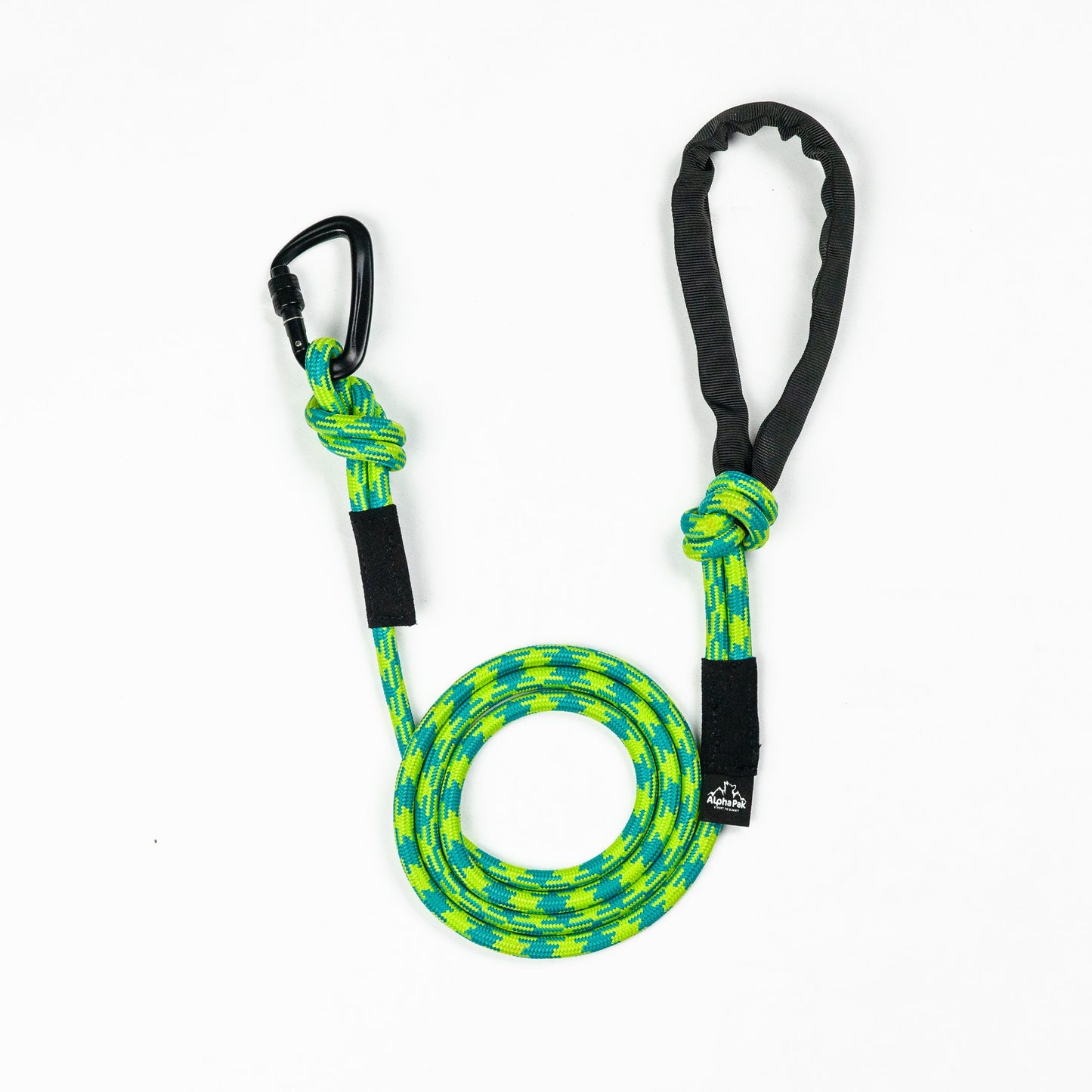 10MM Adventure Kernmantle Rope Dog Leash Greens CLIMBING ROPE LEASH Alpha Pak