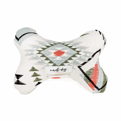 Aztec Southwestern Woven Stuffed Squeaker Wubby Dog Toy Dog Squeaker Toys Nauti-dog Handmade