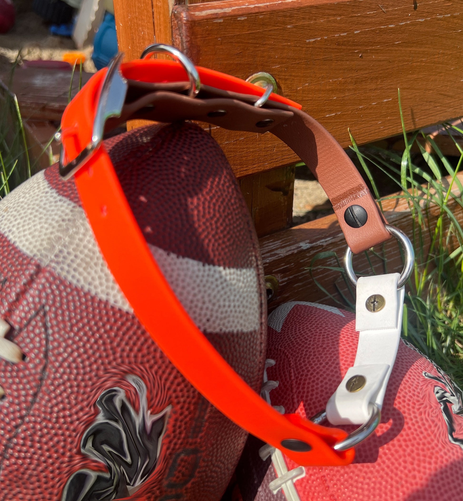 The Cleveland Football Collar by Chief Treats Dog Collar Chief’s Treats and Pet Supplies