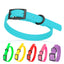 BioThane Waterproof Dog Collar - XS: L 9"-12" x W 1/2" - Black OR Brass Hardware Dog Collars Dogline