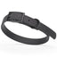 BioThane Waterproof Dog Collar - XS: L 12"-15" x W 5/8" - Black OR Brass Hardware Black L 12"-15" x W 5 8" Black Dog Collars Dogline
